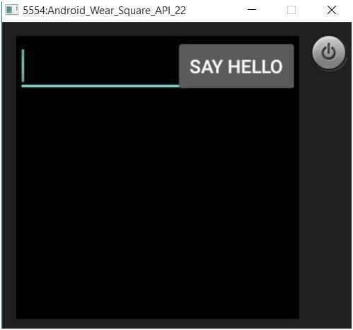 Android Wear application running in an emulator
